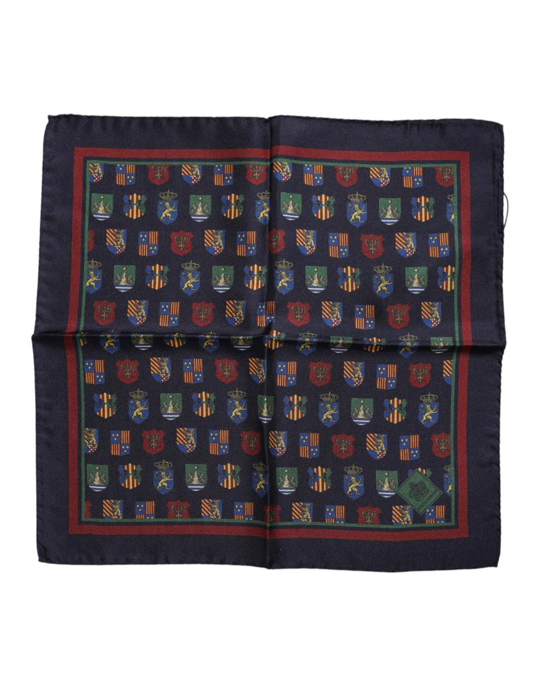 Dolce &amp; Gabbana Multicolor Medals Square Foulard Scarf