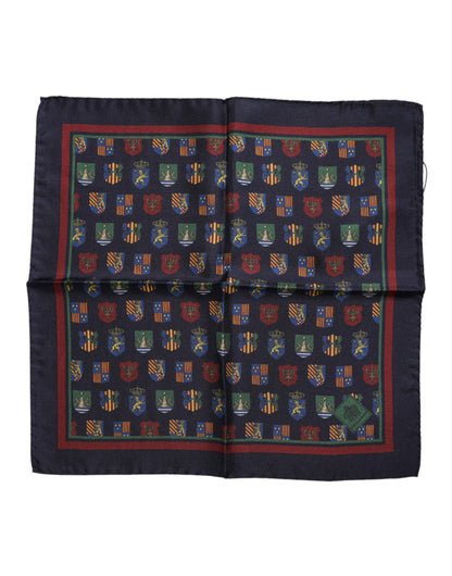 Dolce &amp; Gabbana Multicolor Medals Square Foulard Scarf
