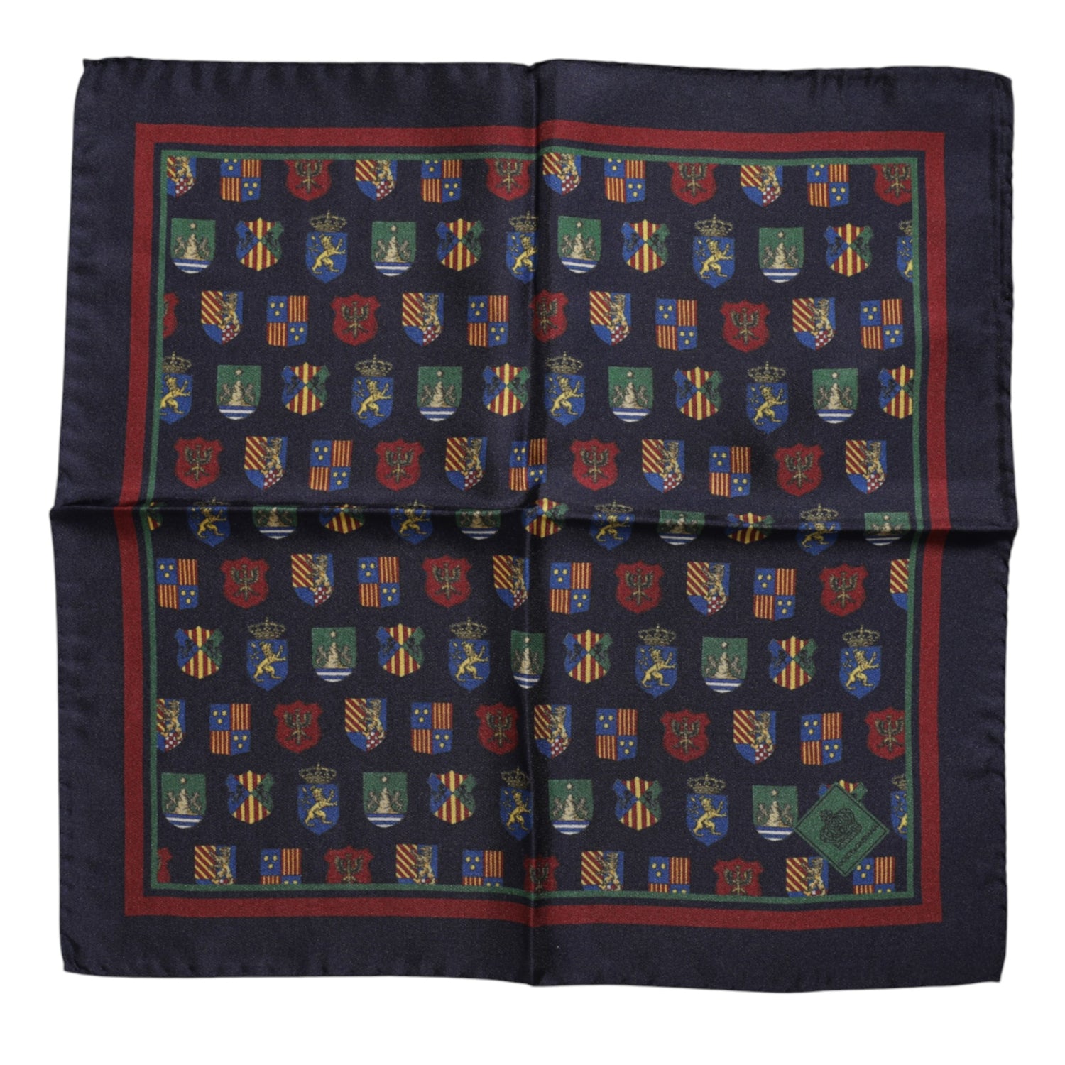 Dolce &amp; Gabbana Multicolor Medals Square Foulard Scarf