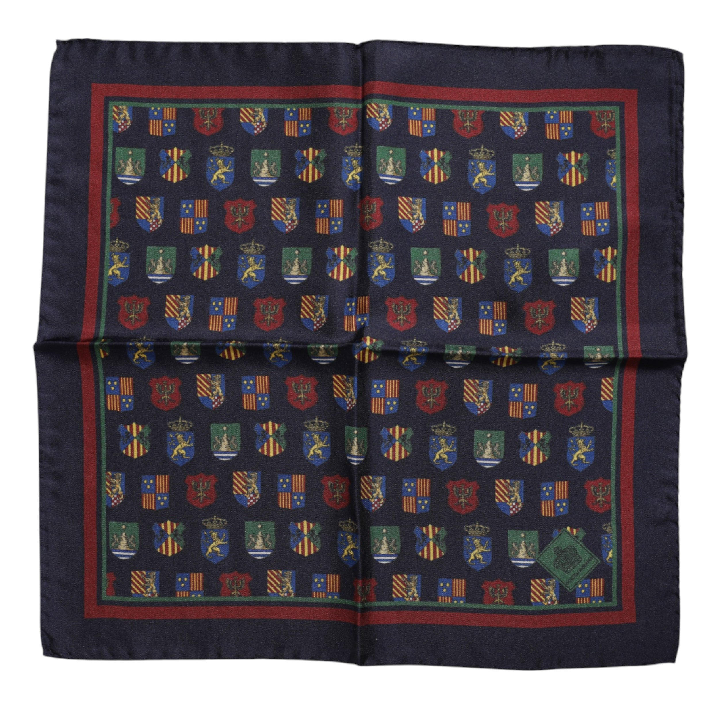 Dolce &amp; Gabbana Multicolor Medals Square Foulard Scarf