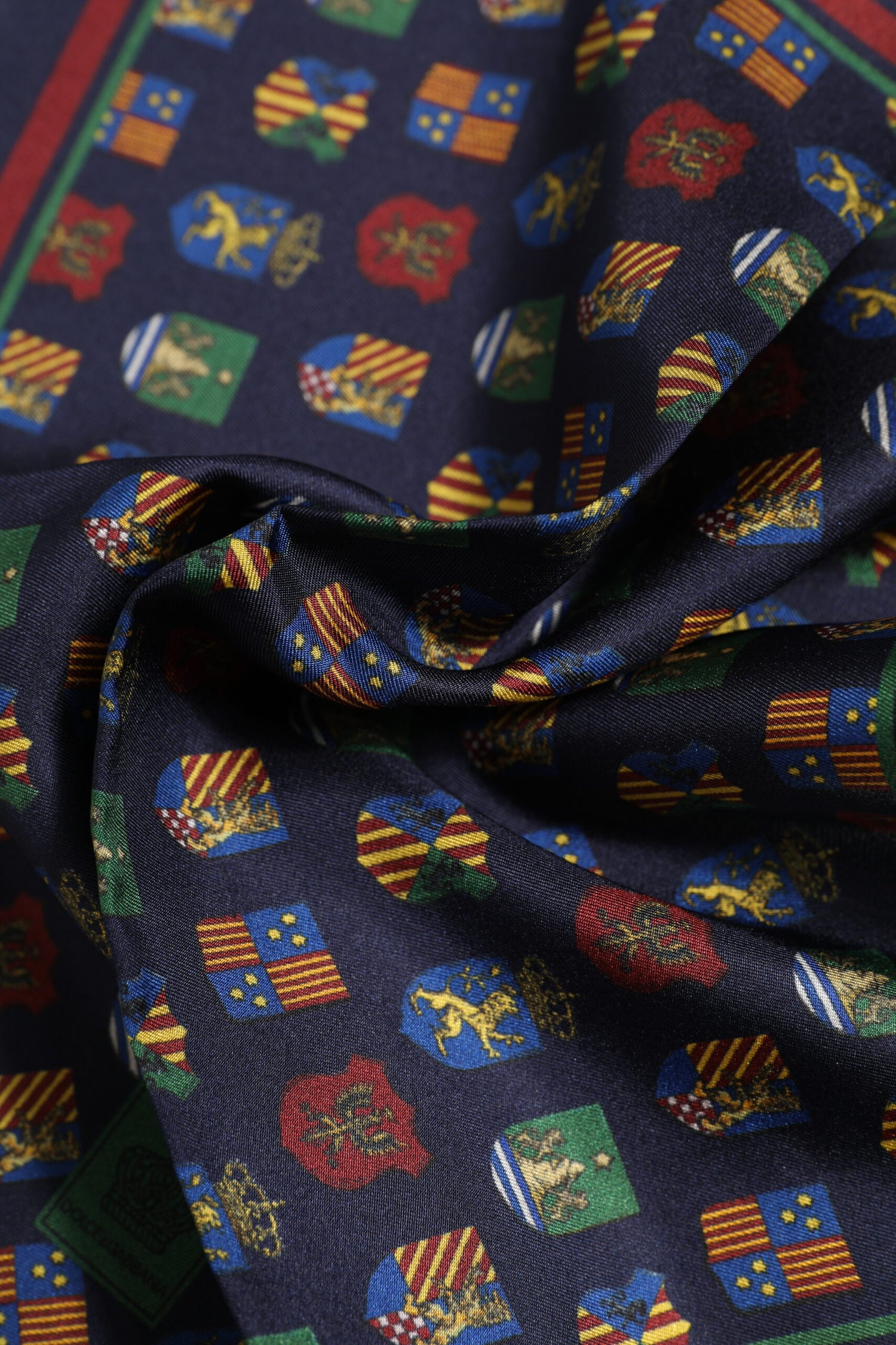 Dolce &amp; Gabbana Multicolor Medals Square Foulard Scarf
