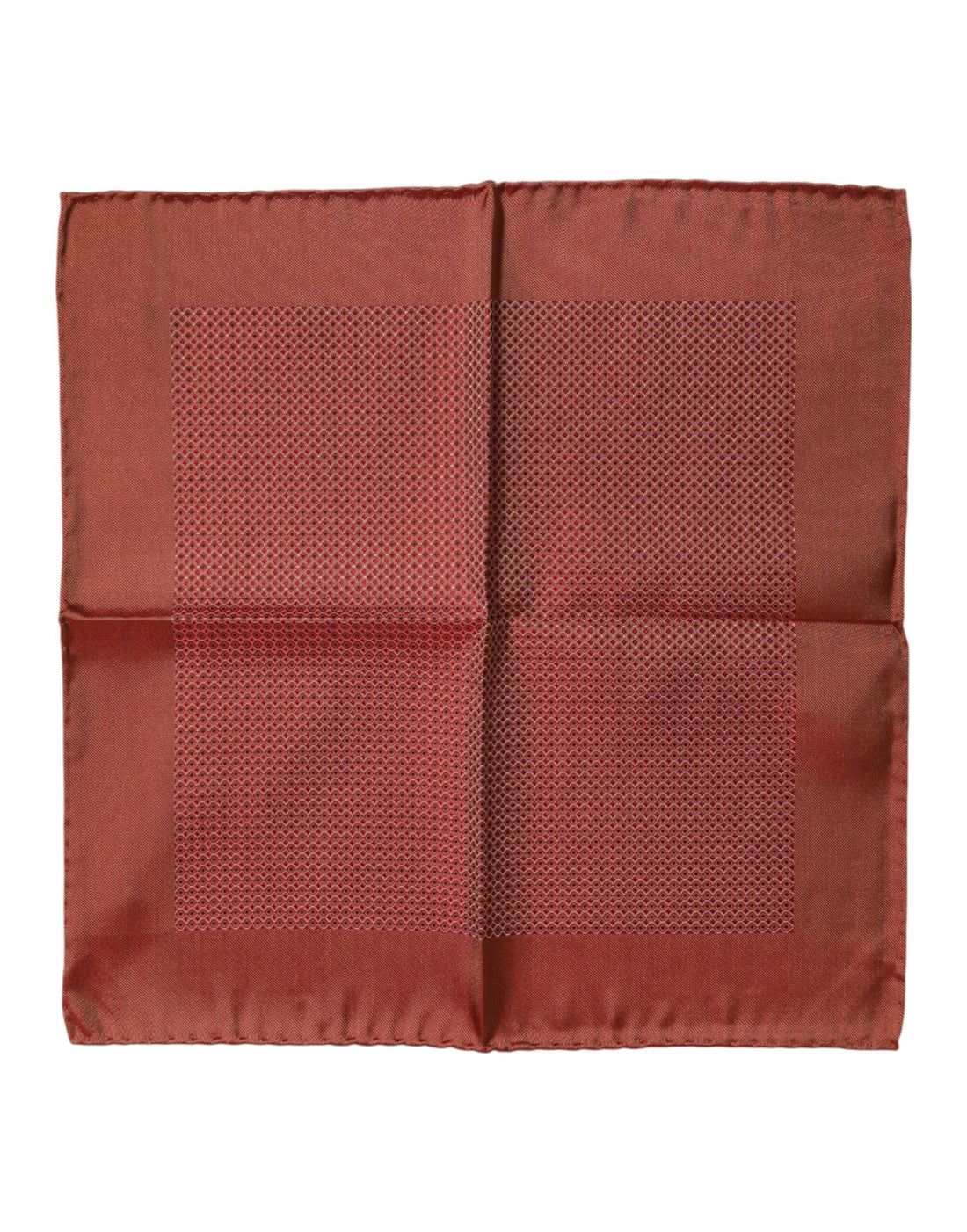 Dolce &amp; Gabbana Orange Silk Square Men Foulard Scarf