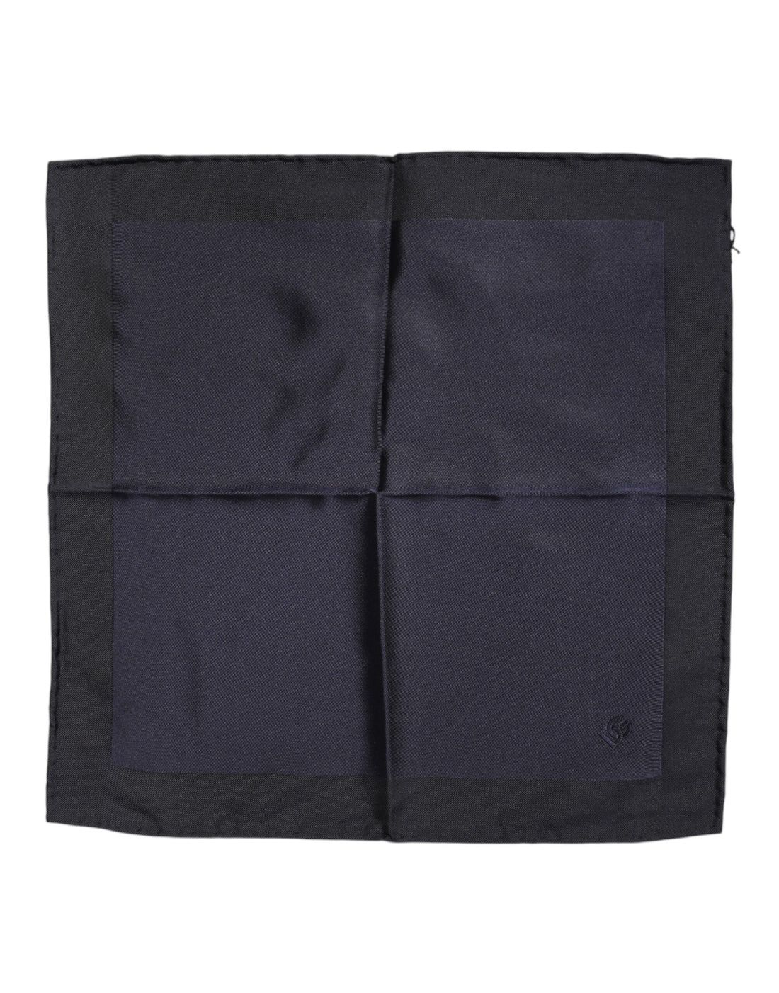 Dolce &amp; Gabbana Dark Blue Silk Square Men Foulard Scarf
