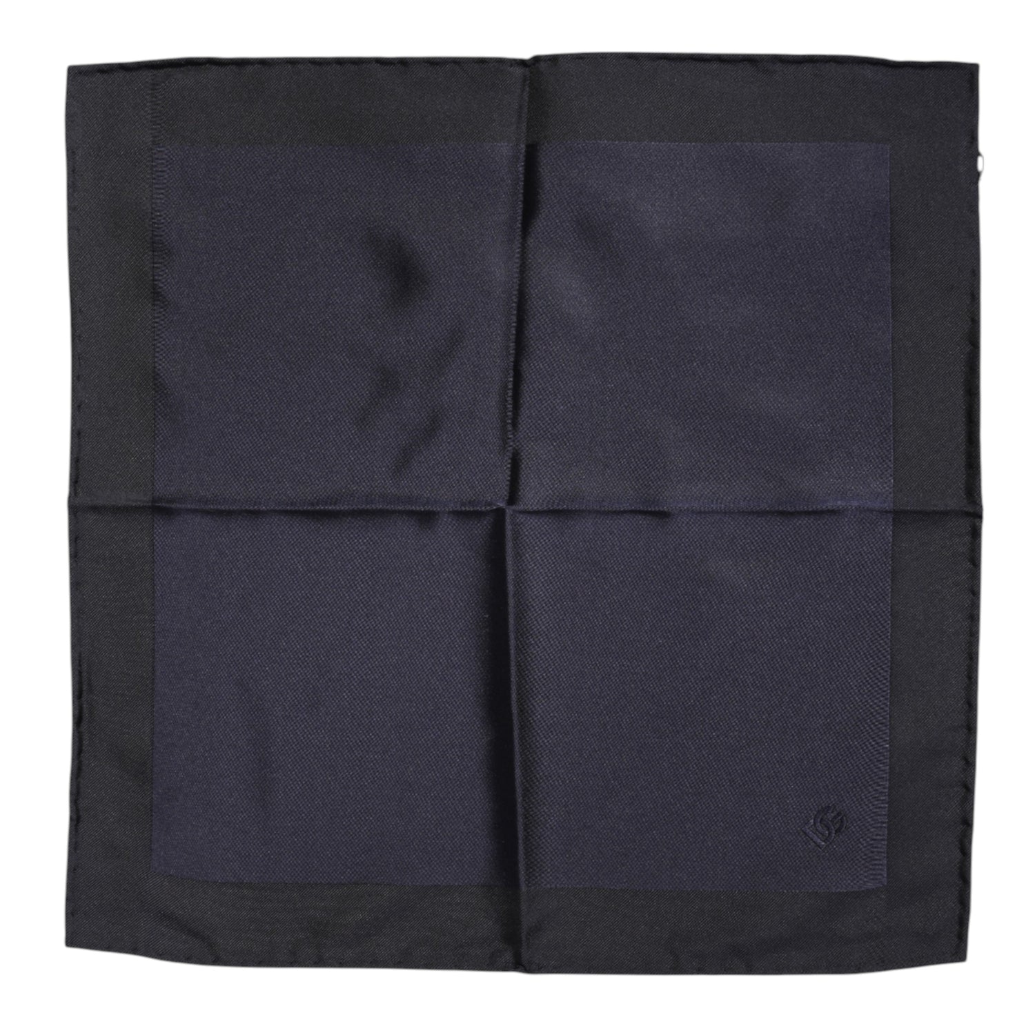 Dolce &amp; Gabbana Dark Blue Silk Square Men Foulard Scarf