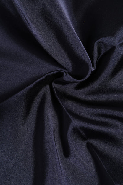 Dolce &amp; Gabbana Dark Blue Silk Square Men Foulard Scarf