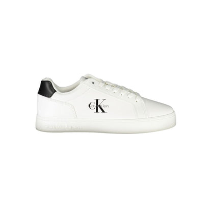 Calvin Klein Vita Läder Herr Sneaker