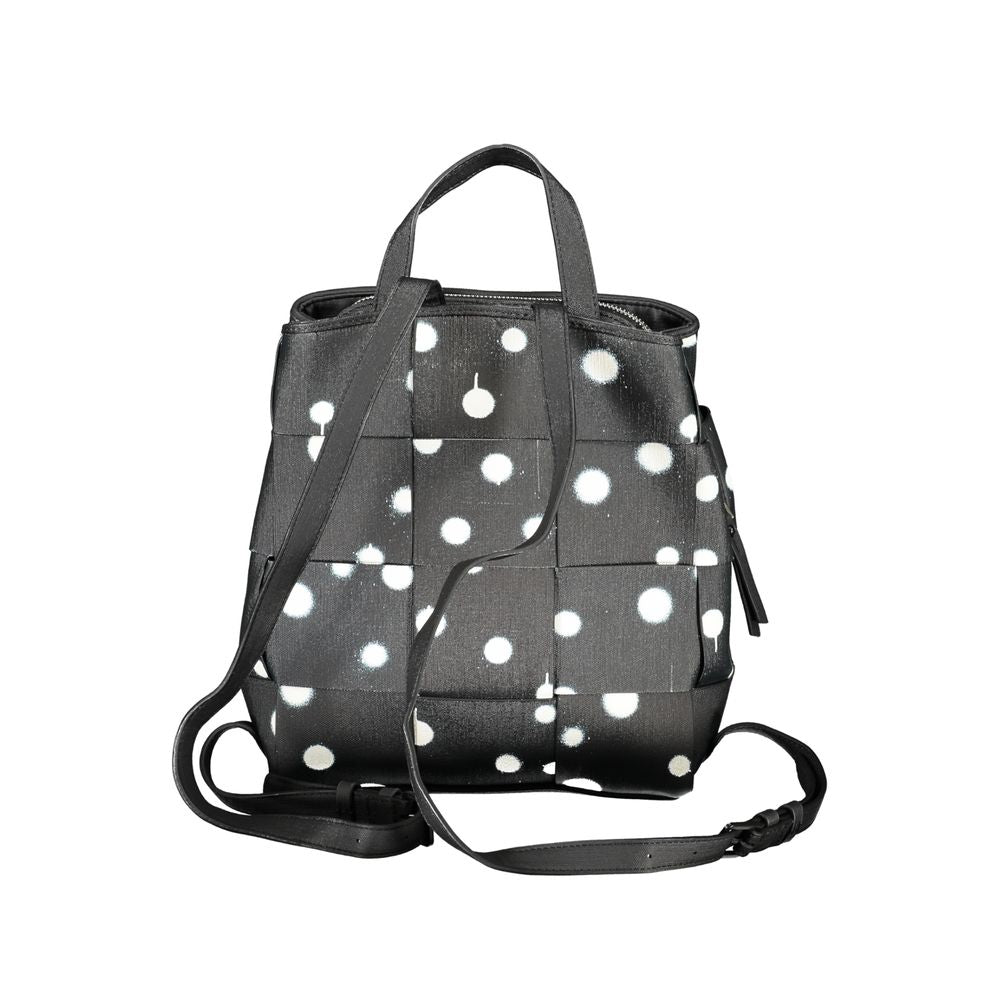 Desigual svart polyetenryggsäck
