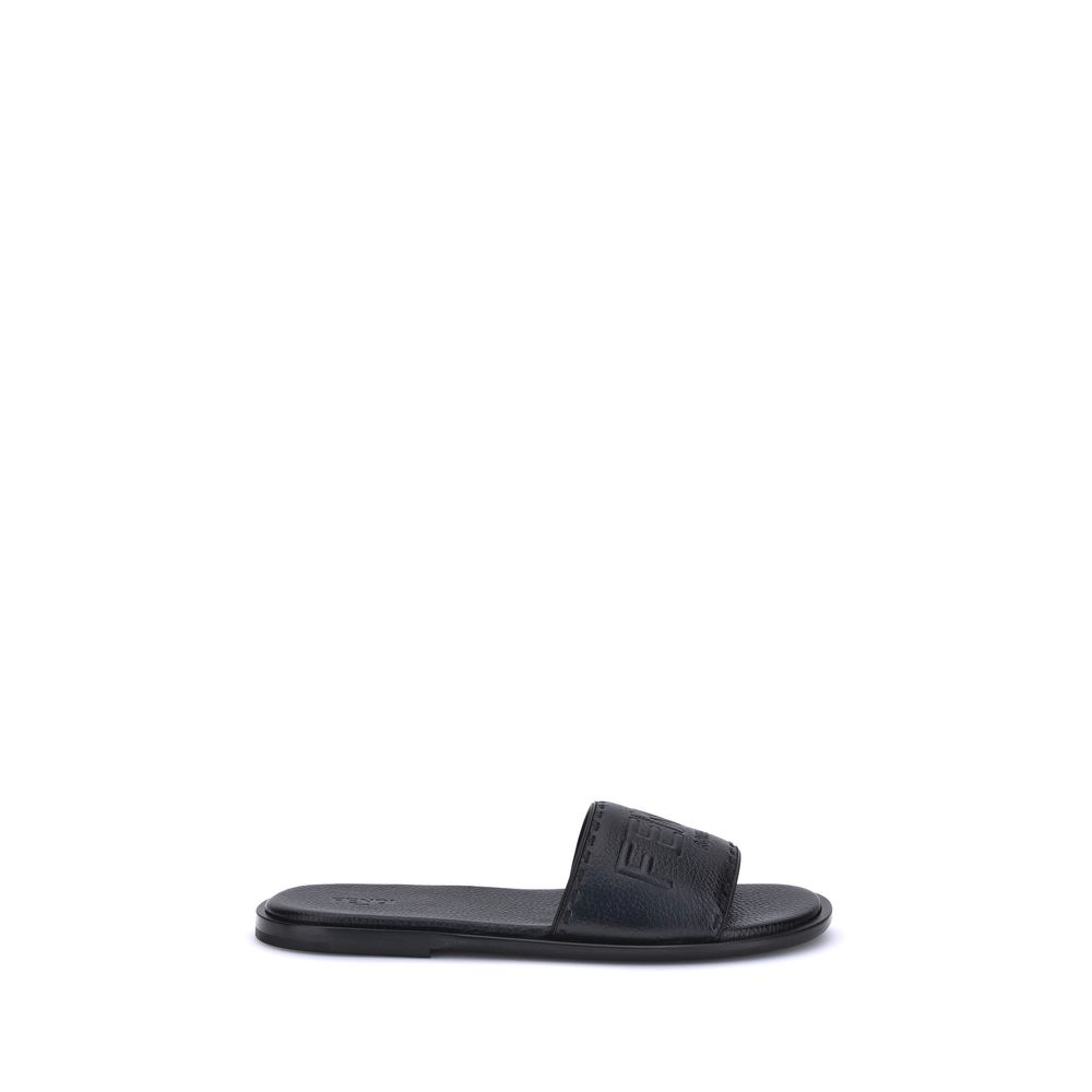 Fendi sandaler med logotyp