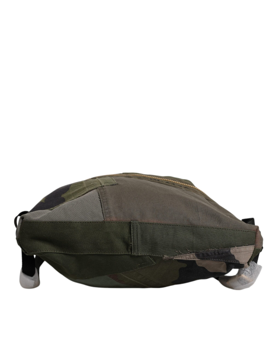 Dolce &amp; Gabbana Military Green Patchwork Rucksack Backpack Bag