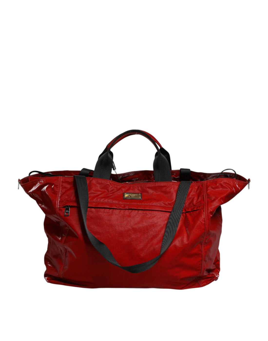 Dolce &amp; Gabbana Red Nylon Hand Shoulder Duffel Travel Bag