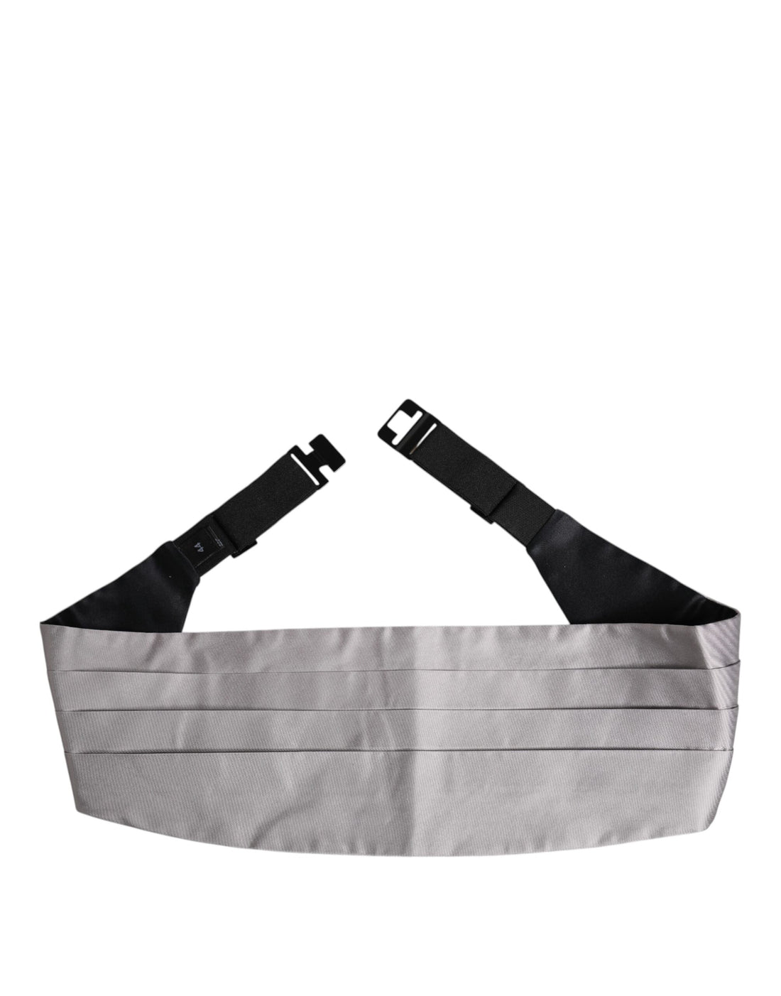 Dolce &amp; Gabbana Gray Men 100% Silk Belt Wide Waist Cummerbund