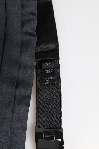 Dolce &amp;amp; Gabbana Mörkblått 100% Sidenbälte Midjeband