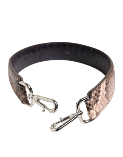 Dolce &amp; Gabbana Brown Exotic Leather Handbag Accessory Shoulder Strap