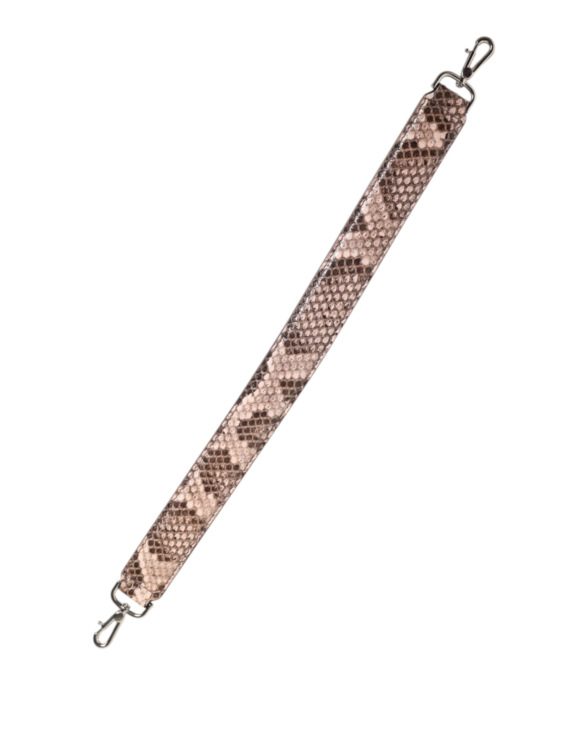 Dolce &amp; Gabbana Brown Exotic Leather Handbag Accessory Shoulder Strap