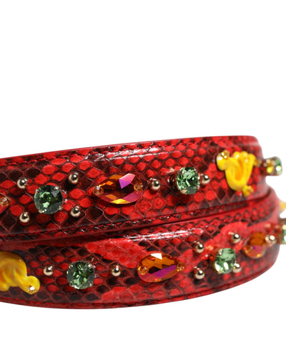 Dolce &amp; Gabbana Multicolor Embellished Handbag Accessory Shoulder Strap