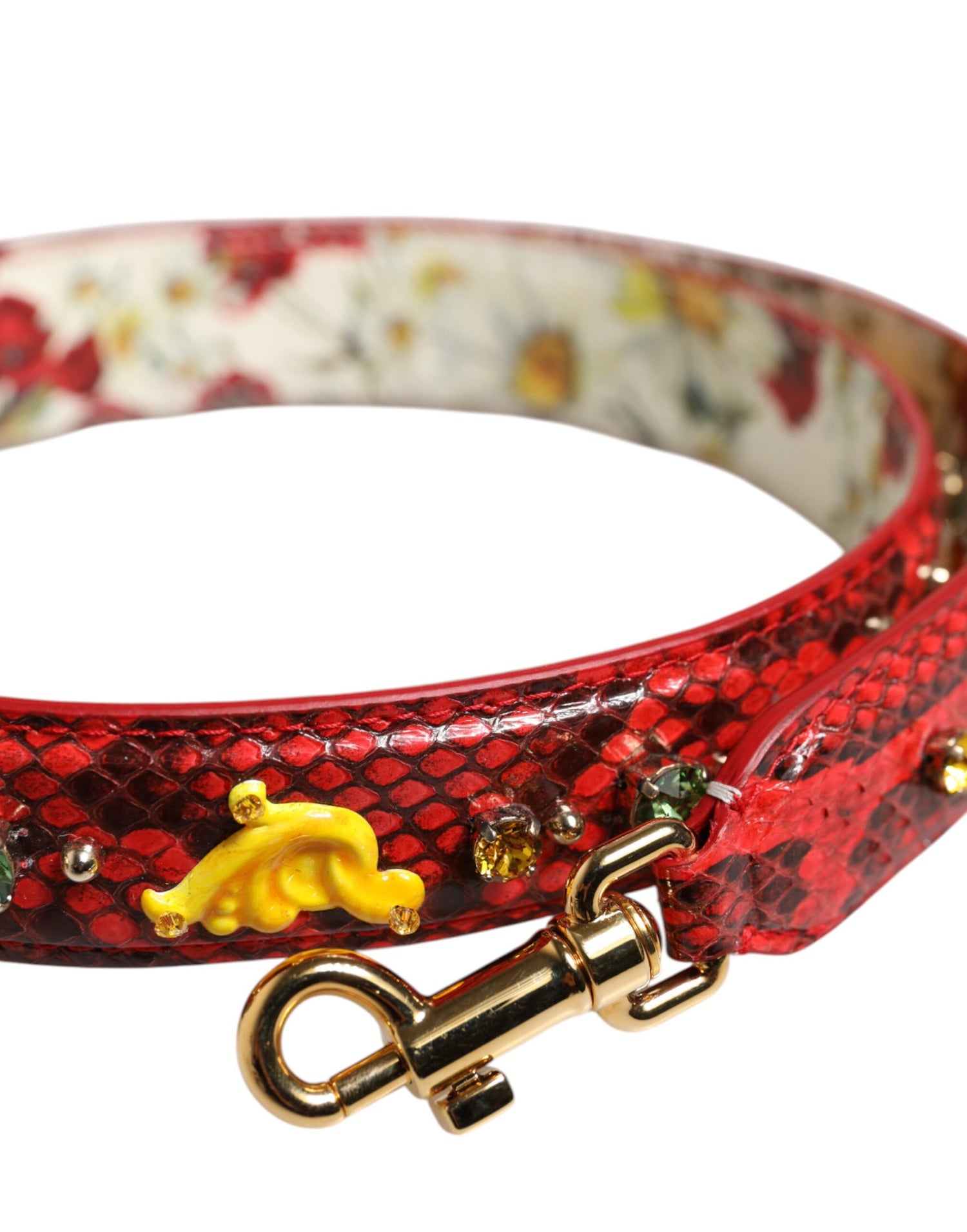 Dolce &amp; Gabbana Multicolor Embellished Handbag Accessory Shoulder Strap