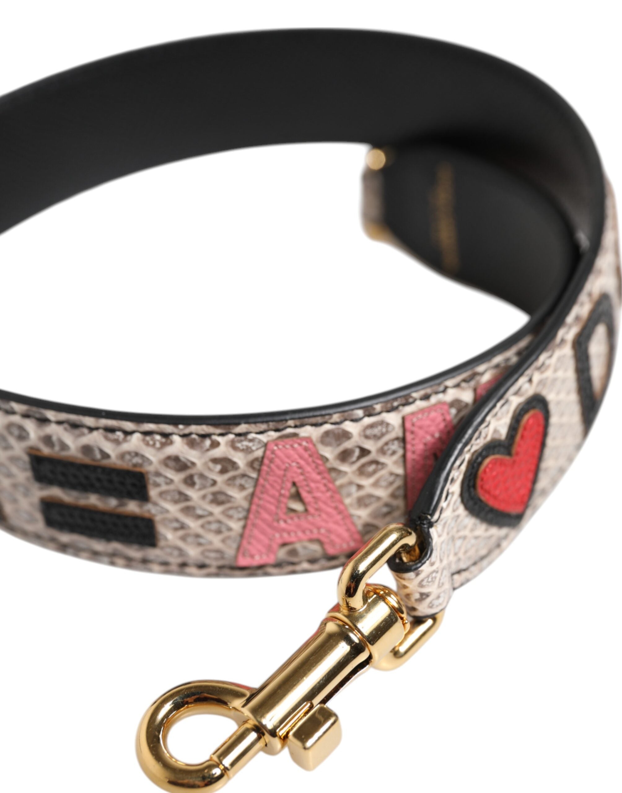 Dolce &amp; Gabbana Multicolor DG AMORE Patch Bag Accessory Shoulder Strap