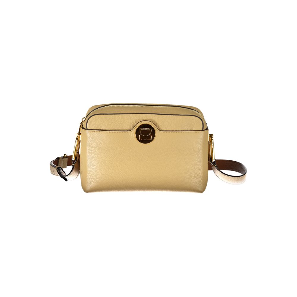 Coccinelle Beige Läderhandväska