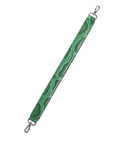 Dolce &amp; Gabbana Black Green Exotic Leather Bag Shoulder Strap
