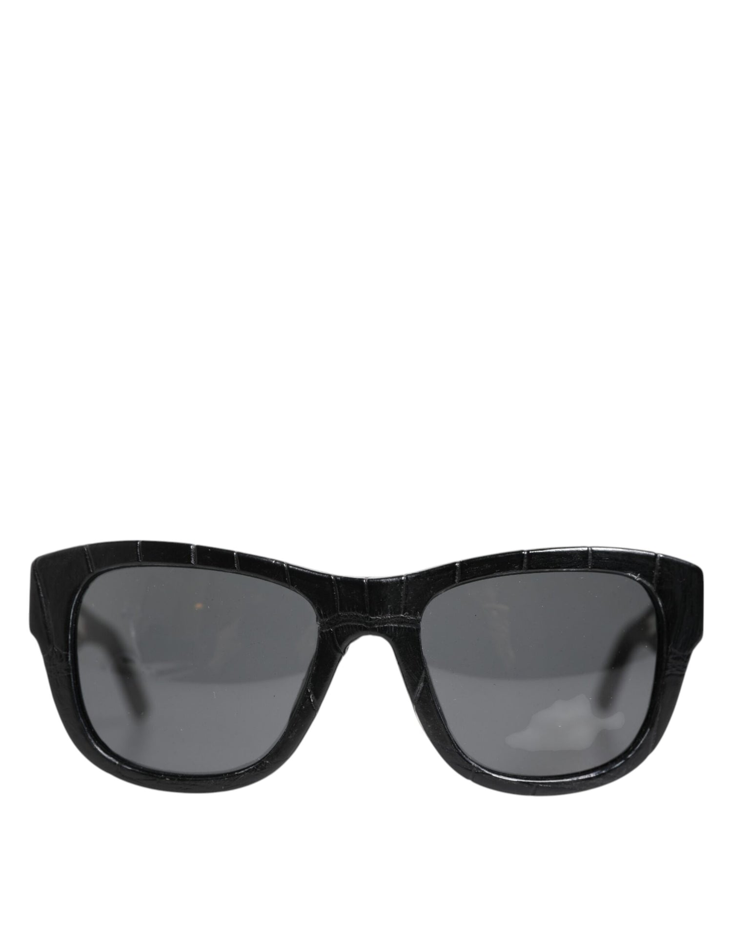 Dolce &amp; Gabbana Black Leather Frame DG4177 Tinted Lens Sunglasses