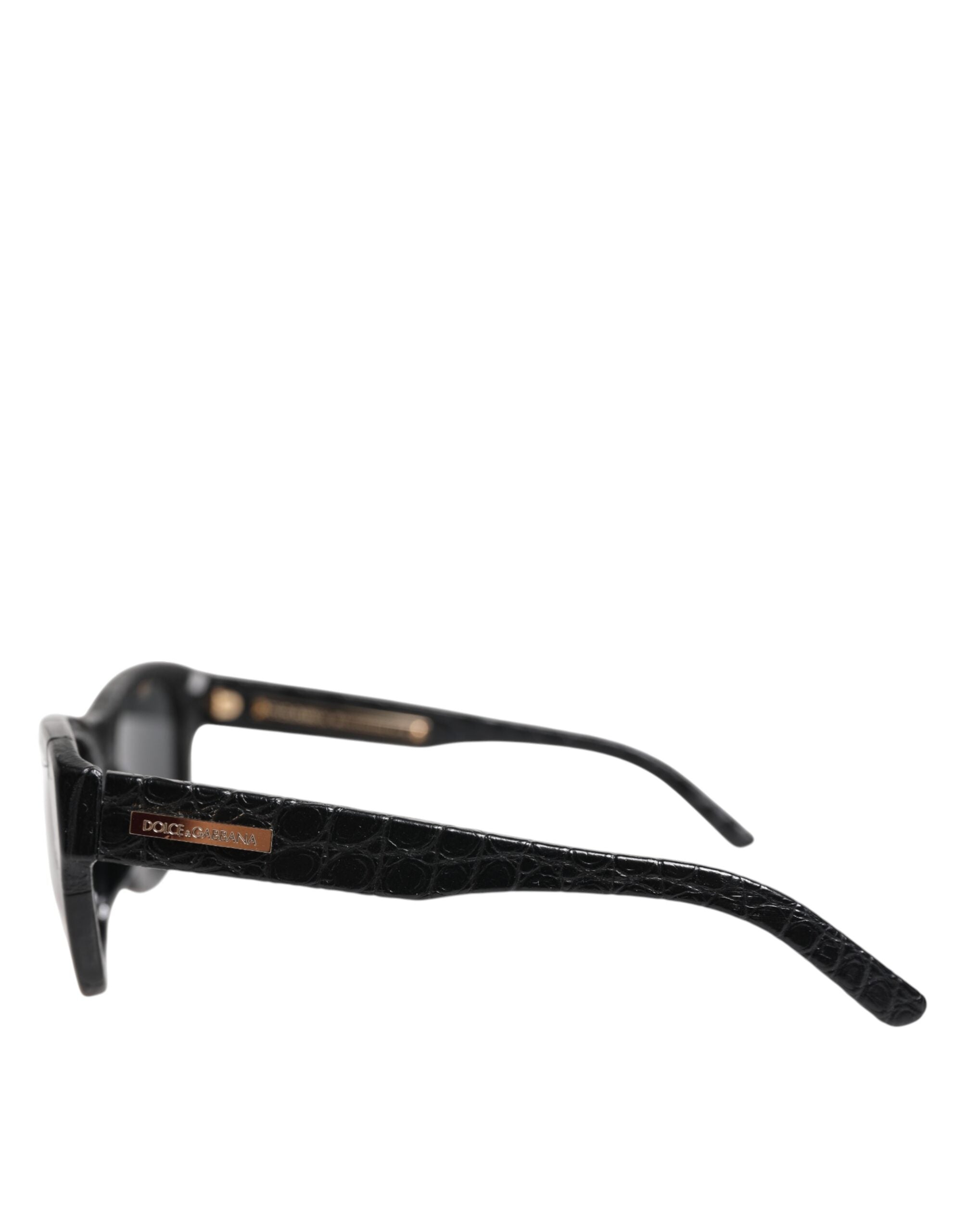 Dolce &amp; Gabbana Black Leather Frame DG4177 Tinted Lens Sunglasses