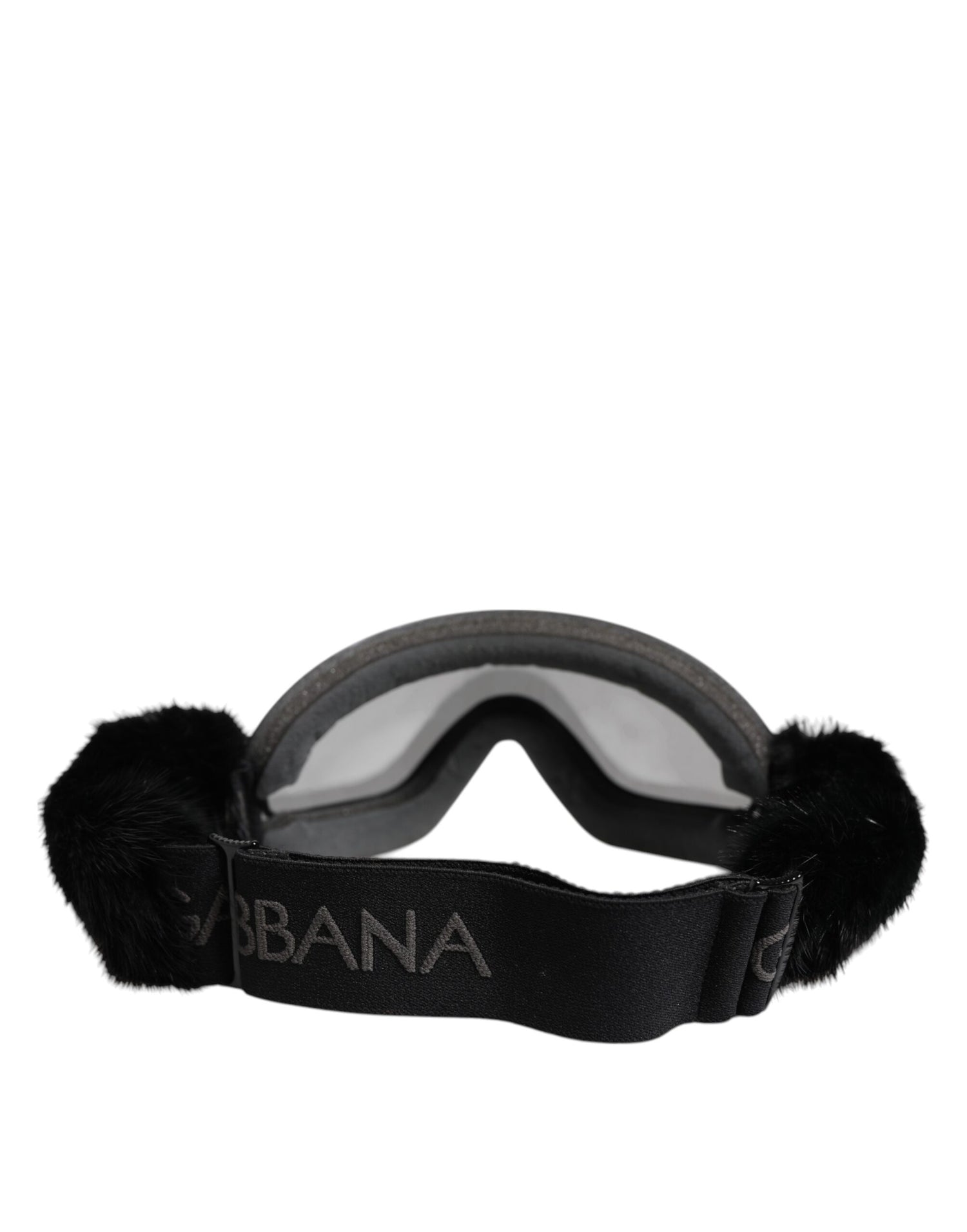 Dolce &amp; Gabbana Black Bi0759 Lace Mirrored Ski Goggles Mask Sunglasses