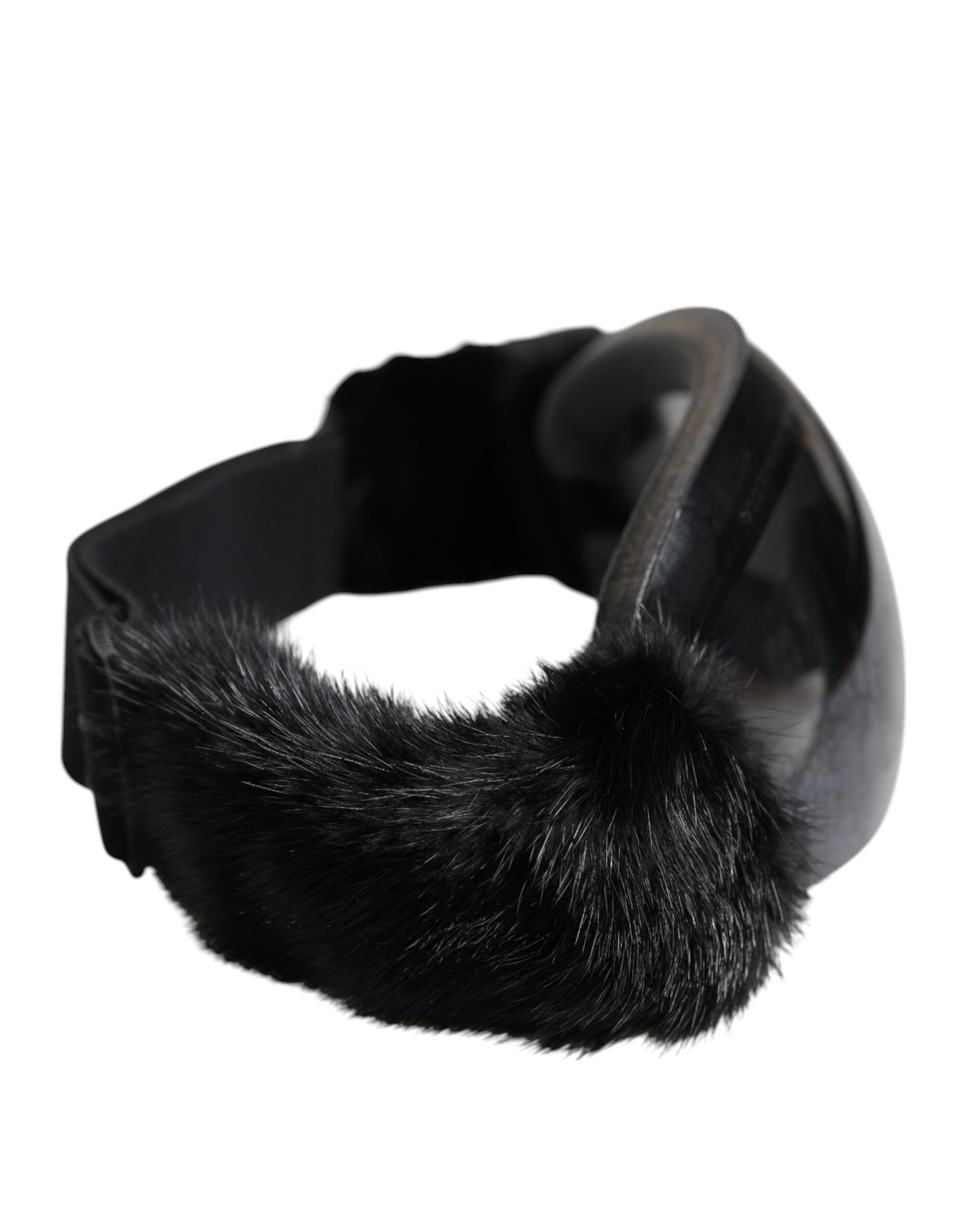 Dolce &amp; Gabbana Black Bi0759 Lace Mirrored Ski Goggles Mask Sunglasses