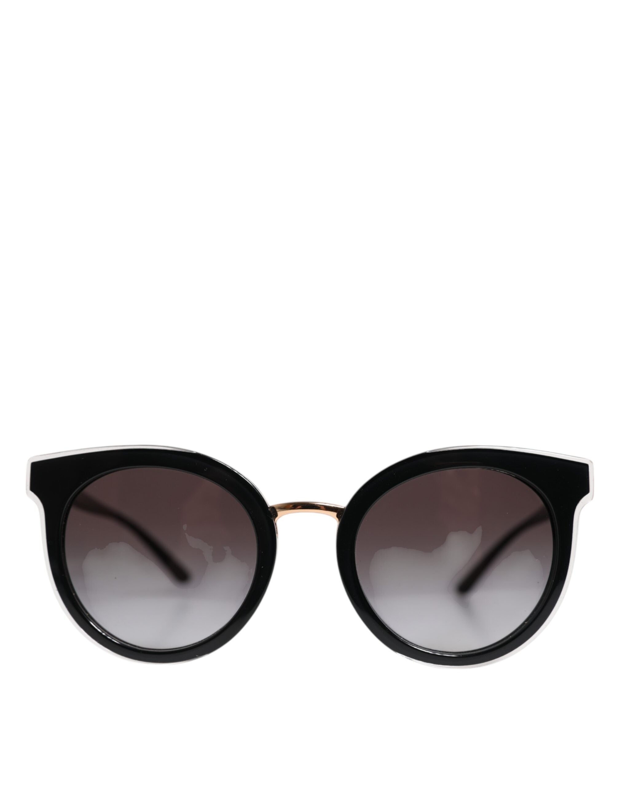 Dolce &amp; Gabbana Black Transparent Trim Round DG4371-F Eyewear Sunglasses