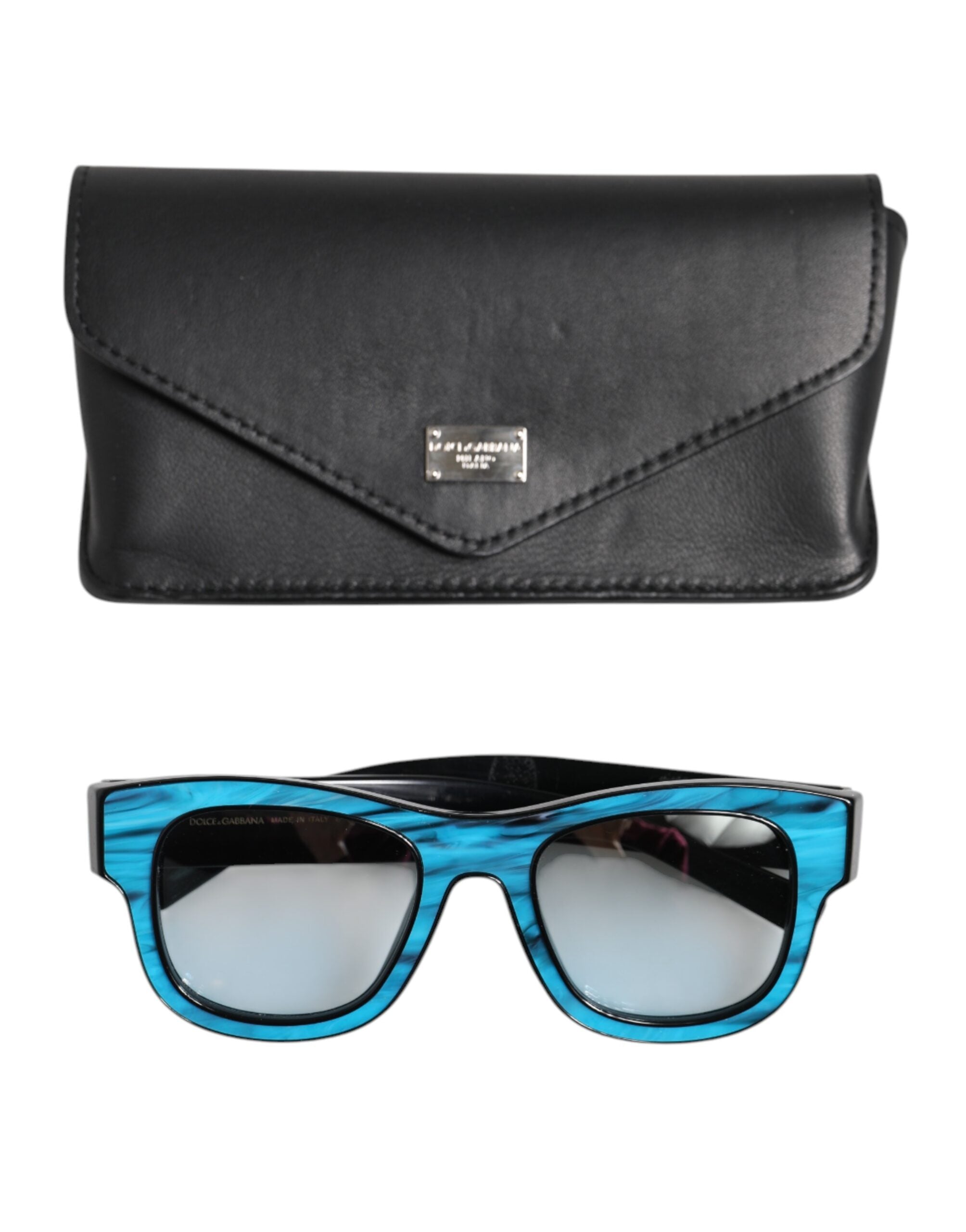 Dolce &amp; Gabbana Blue Black Marbled Metal DG2215K Eyewear Sunglasses