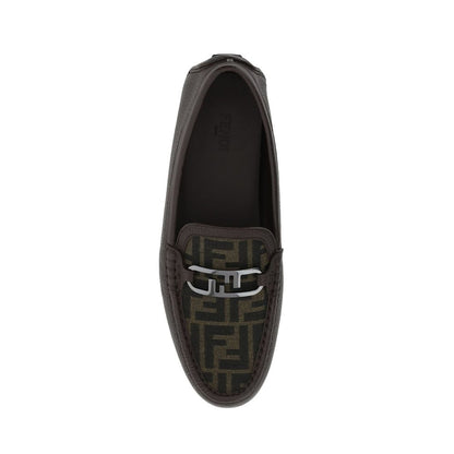 Fendi Loafers i Läder med Monogram