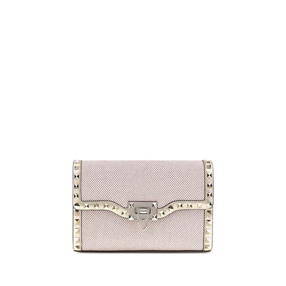 Valentino Garavani Liten Rockstud-axelväska i canvas