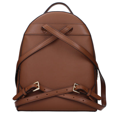 Michael Kors bruna läderryggsäckar