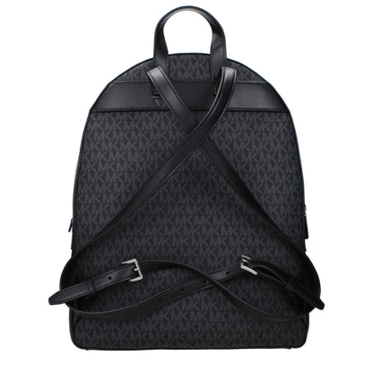 Michael Kors svarta tygryggsäckar