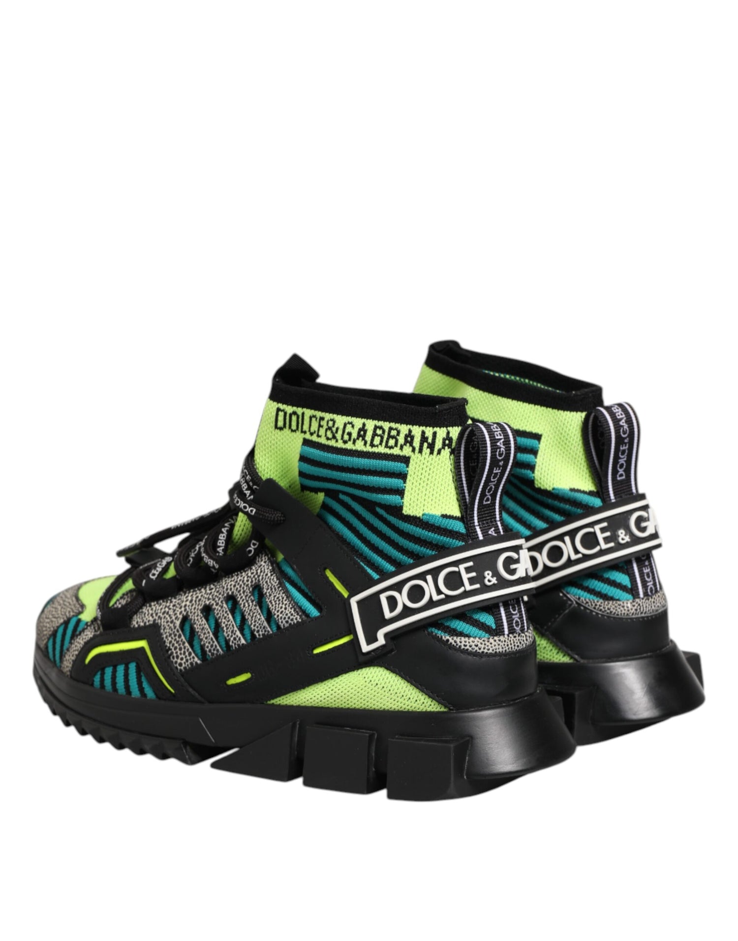 Dolce &amp; Gabbana Multicolor Sorrento Socks Men Sneakers Shoes