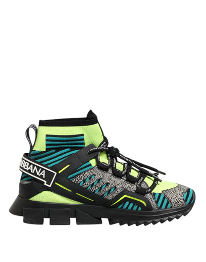 Dolce &amp; Gabbana Multicolor Sorrento Socks Men Sneakers Shoes