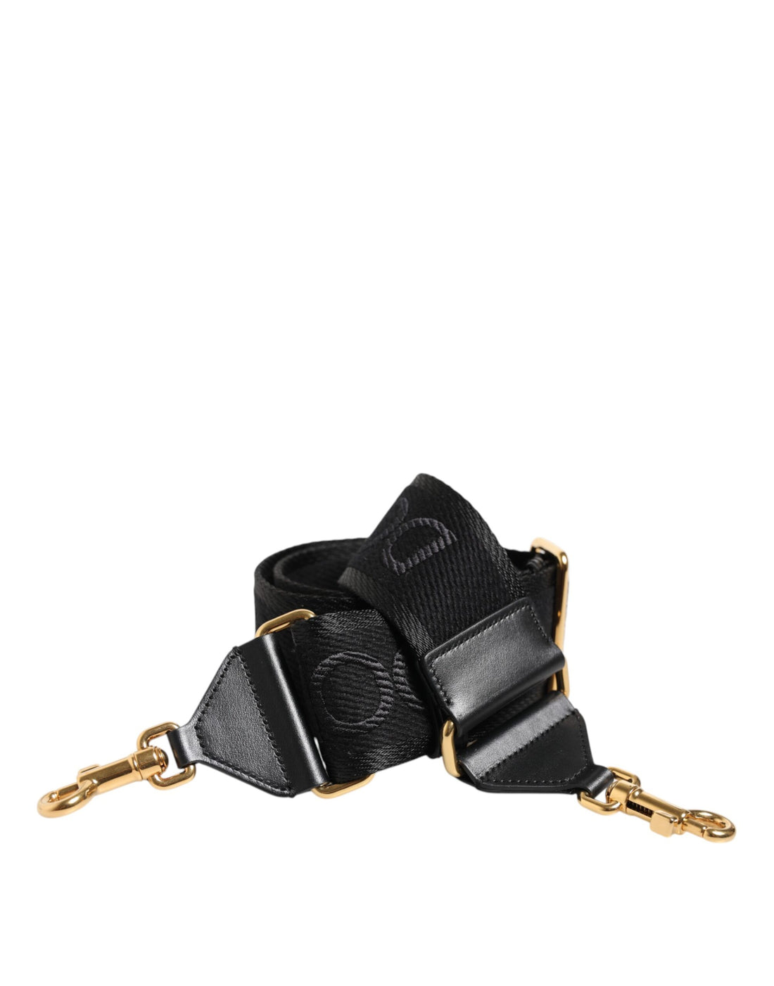 Dolce &amp;amp; Gabbana svart enfärgad viskosväska med axelrem