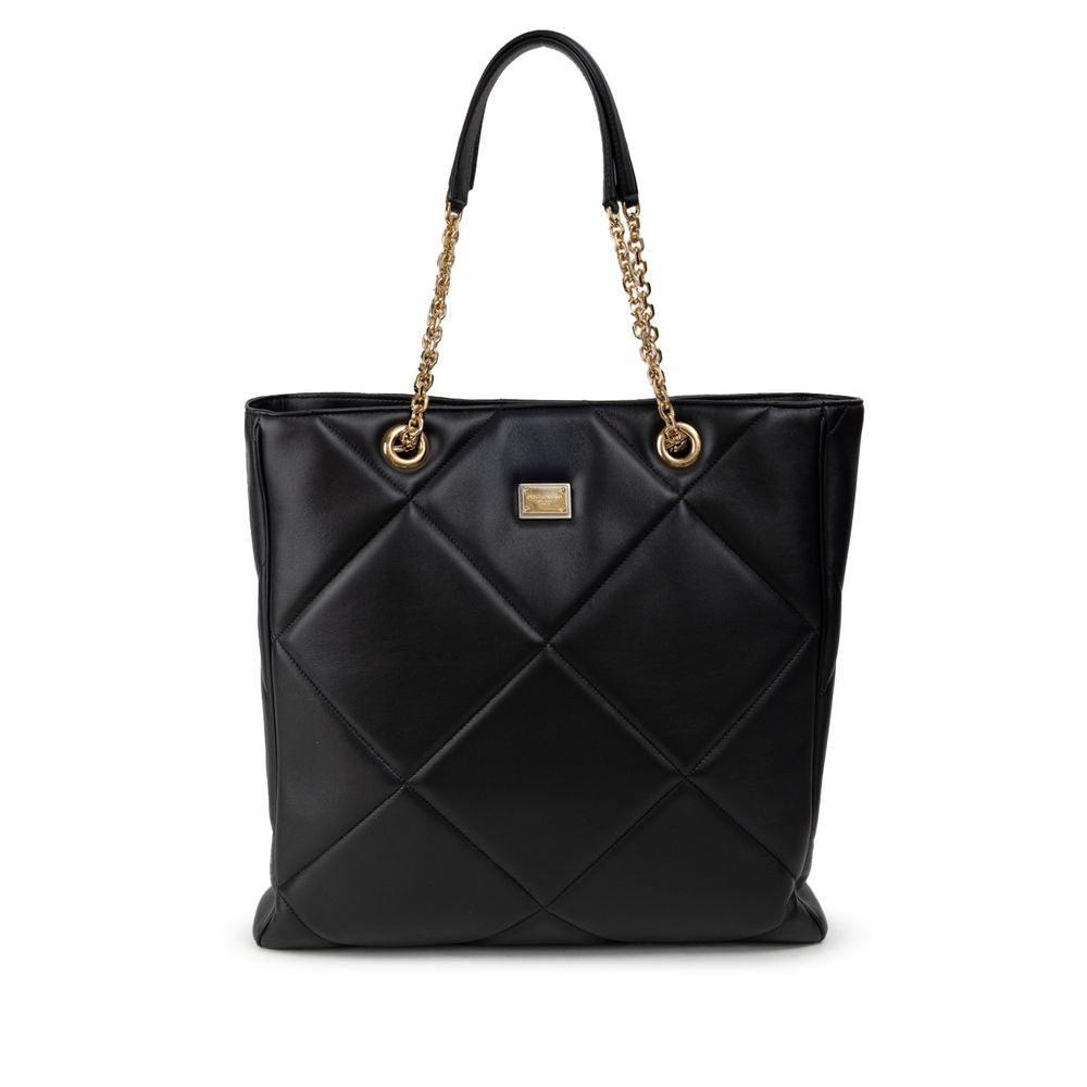 Dolce &amp;amp; Gabbana svart läderväska