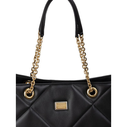 Dolce &amp;amp; Gabbana svart läderväska