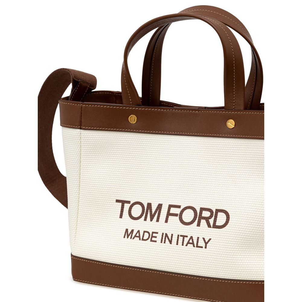 Tom Ford Beige Bomullsväska