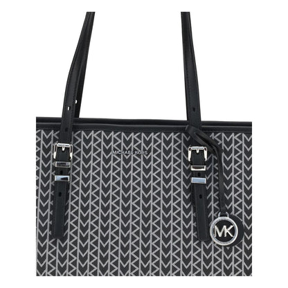 Michael Kors Quinn stor jacquardväska med logotyp