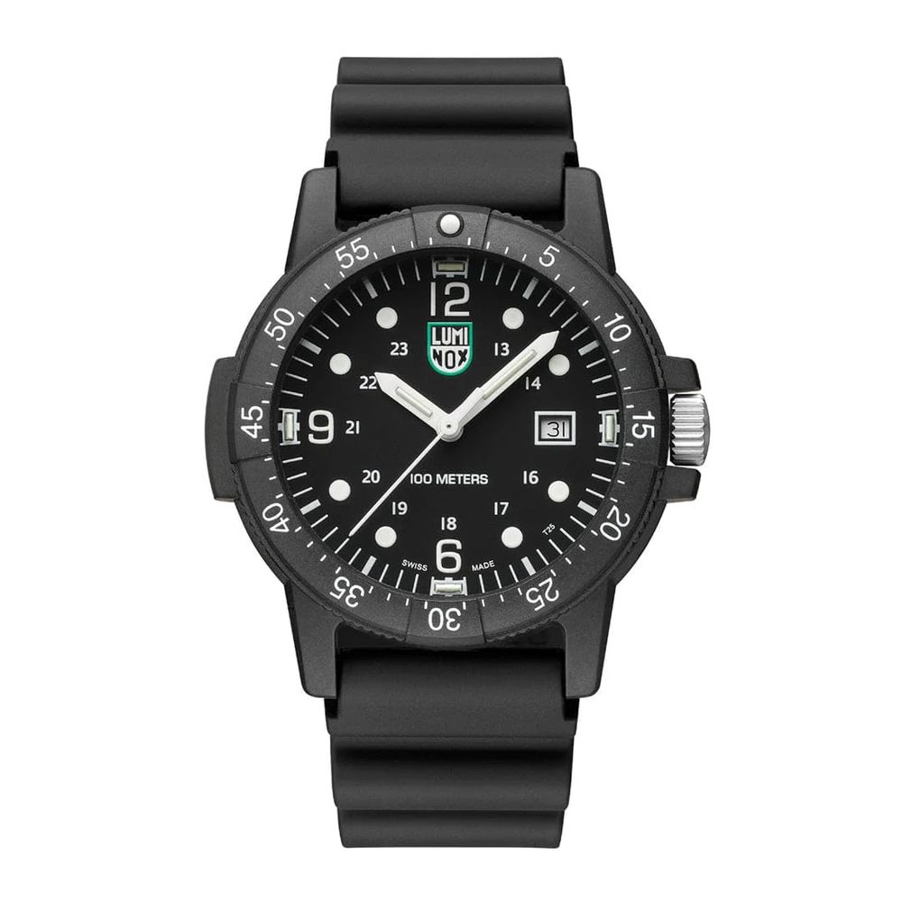 Luminox svart gummiklocka