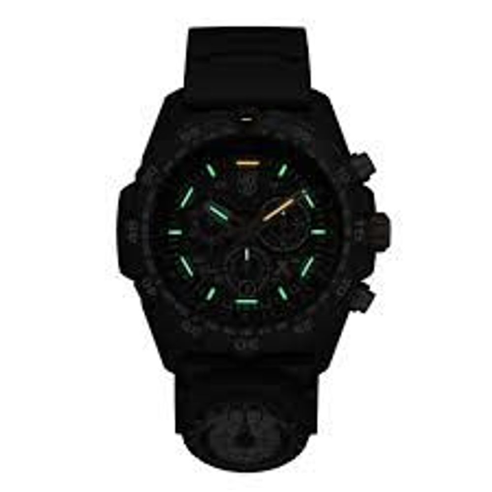 Luminox svart gummiklocka