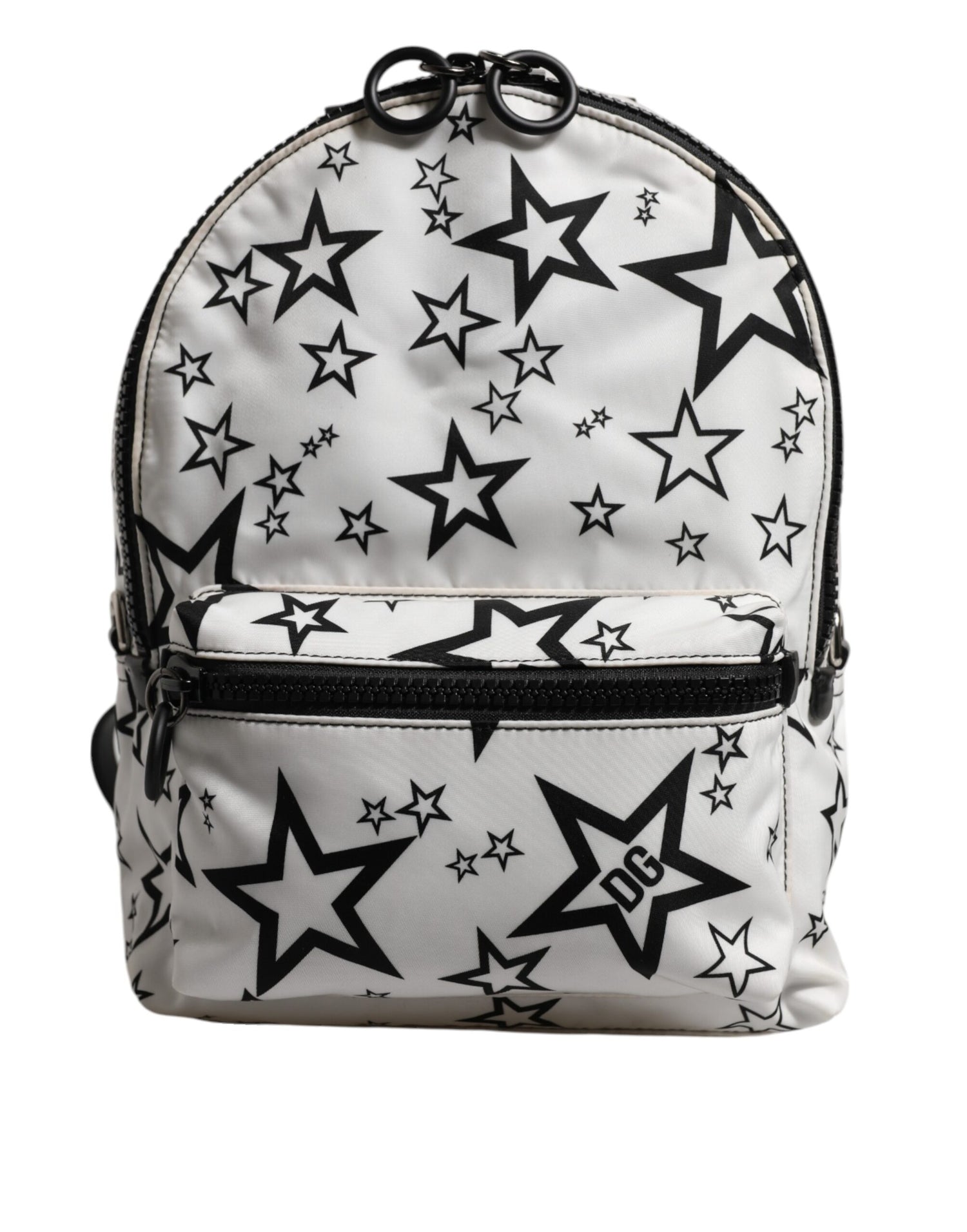 Dolce &amp;amp; Gabbana Vit DG Stjärnmönster Nylon Reseryggsäck