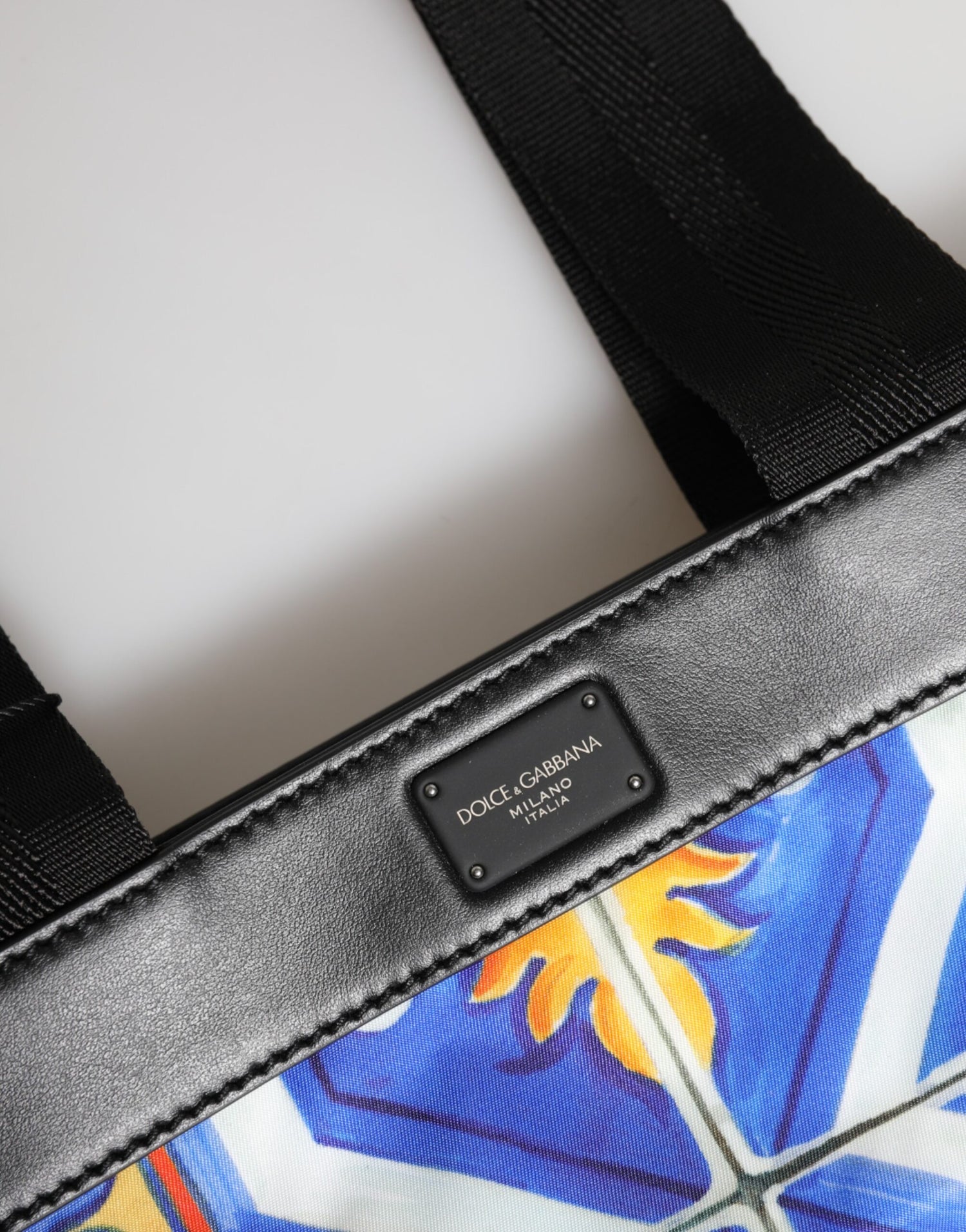Dolce &amp; Gabbana Multicolor Maiolica Print Tote Shoulder Strap Bag