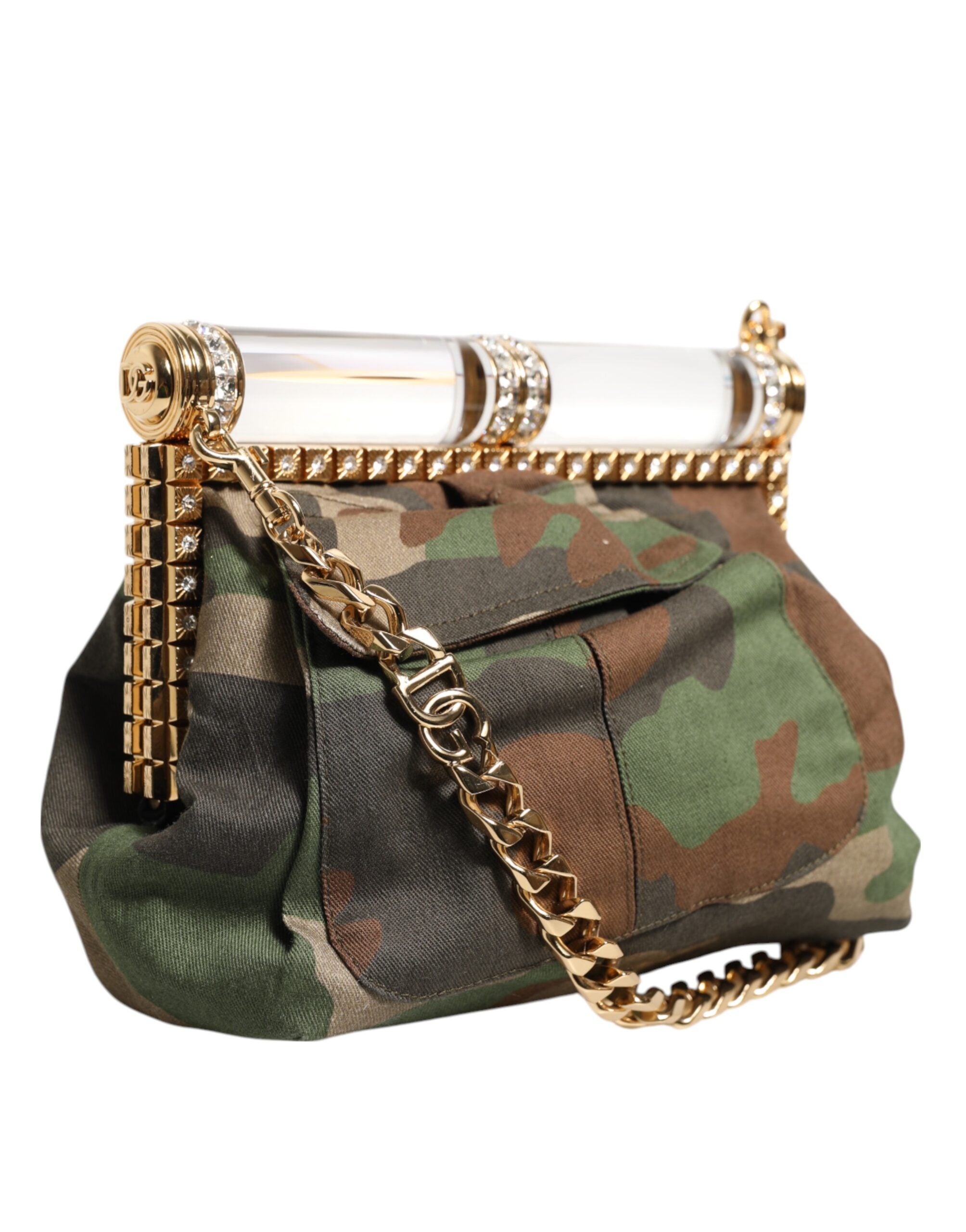 Dolce &amp; Gabbana Multicolor Sicily Medium Camouflage Shoulder Strap Bag