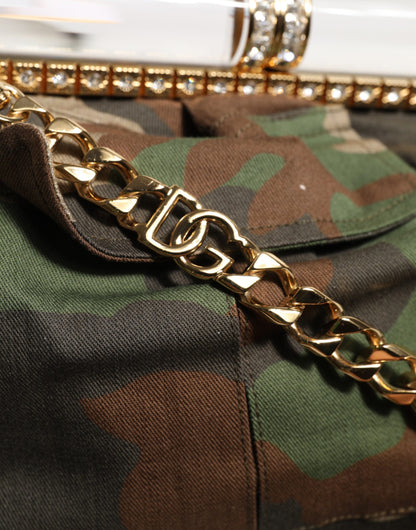 Dolce &amp; Gabbana Multicolor Sicily Medium Camouflage Shoulder Strap Bag