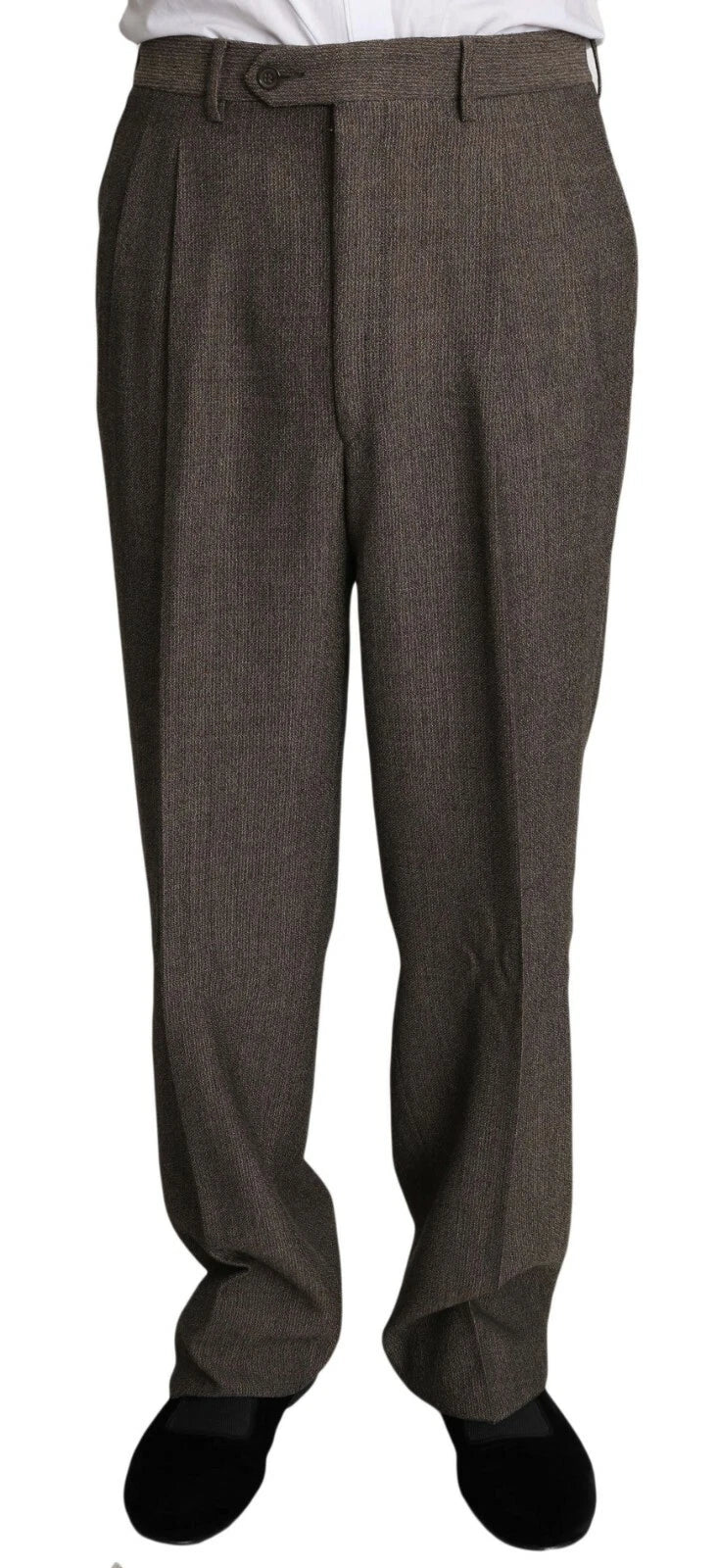 Dolce &amp; Gabbana Brown Single Breasted Wool Suit