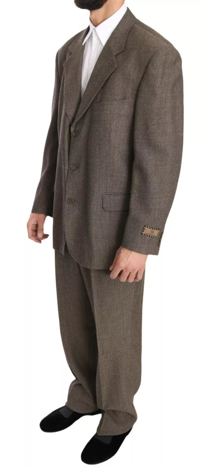 Dolce &amp; Gabbana Brown Single Breasted Wool Suit