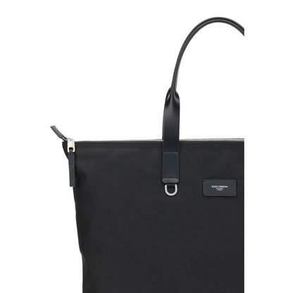 Dolce &amp;amp; Gabbana tygväska med krokodiltryck