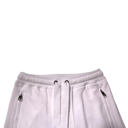 Dolce &amp; Gabbana White Logo Tape Jogger Cotton Sweatpant Pants